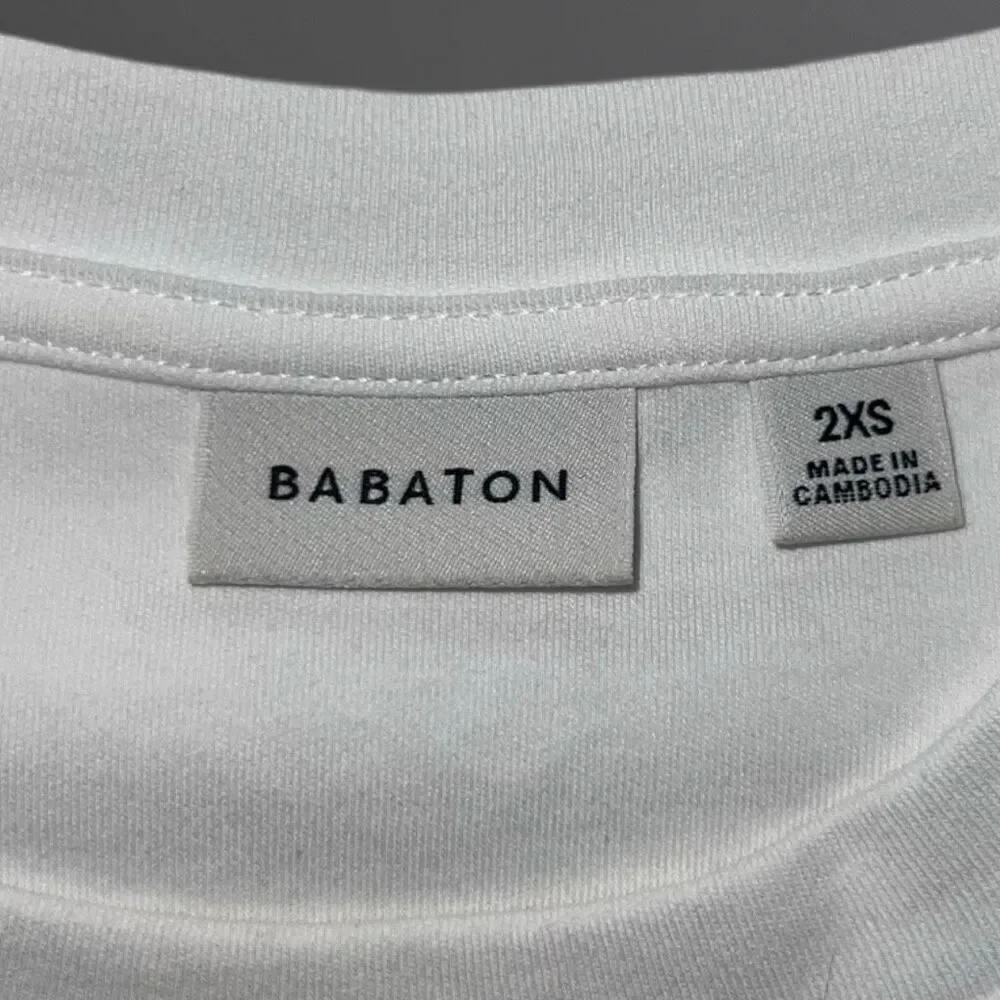 Babaton Shoulder Pad Core Off White Business Causal Tee T Shirt Size 2XS - Picture 5 of 6